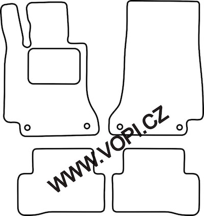 Autokoberce Mercedes C W205 03/2014 -  Carfit (2967)